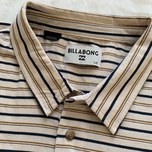 NWOT Men’s Billabong Stripped Retro Polo